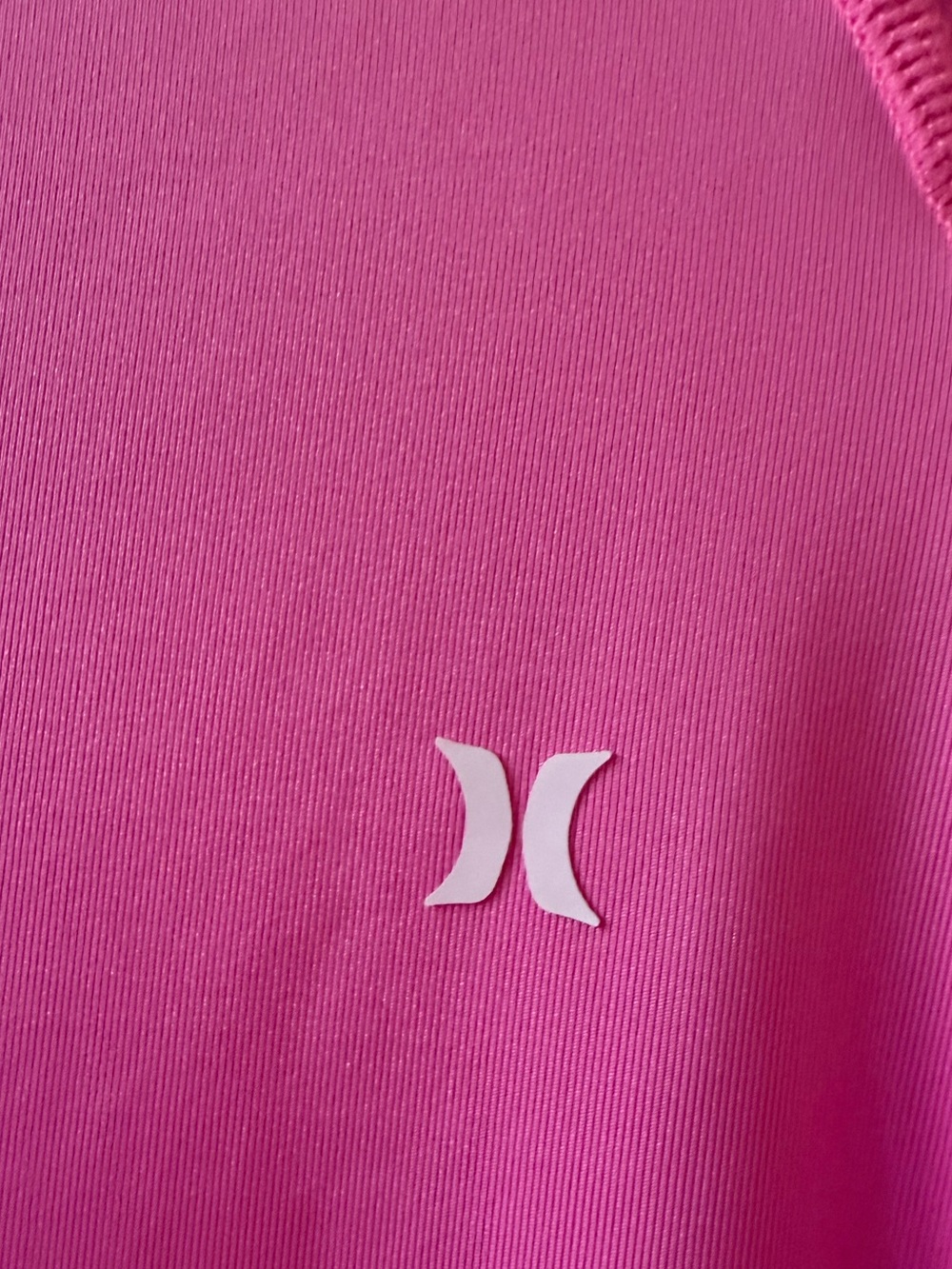 Hurley Women’s Pink Rash Guard Swim Top XL UPF - Picture 2 of 6